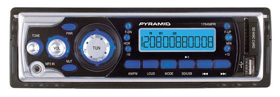 Pyramid 1704MP AM/FM Receiver MP3 Playback W/ USB/SD/AUX-IN