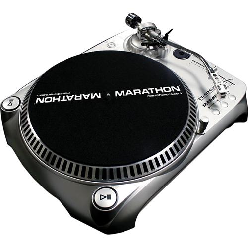 Marathon MA-TT101USB Belt-Drive Turntable w/Analog and USB Outputs