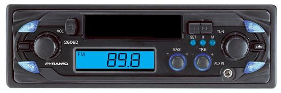 Pyramid 2606D AM/FM Cassette Player w/Fully Detachable Face