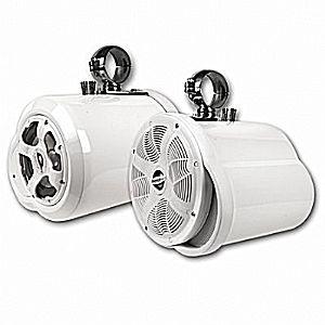Bazooka MT8252WS 8"" White Double-Ended Marine Tubbie