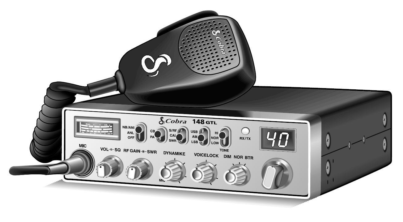 COBRA CB RADIO 148GTL 40-channel CB radio