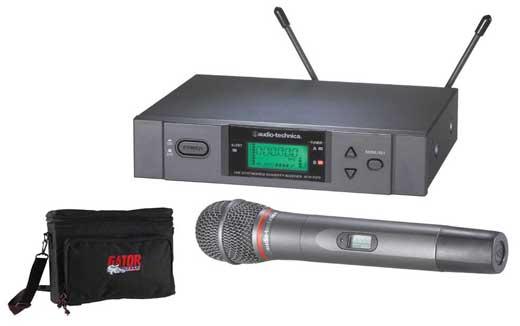 Audio-Technica ATW-3141 Wireless Handheld System - Includes: ATW-R310 Receiver and ATW-T341 Handheld Transmitter (Band D - 655.500 MHz - 680.375 MHz)