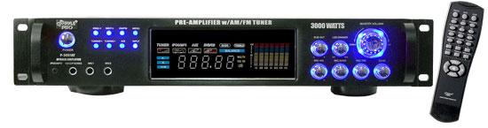 Pyle P3001AT 3000 Watts Hybrid Pre-Amplifier w/AM/FM Tuner
