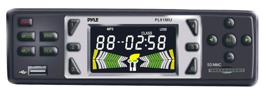 Pyle PL91MU AM/FM-MPX Electronic Tunning Radio with USB/SD/MMC Reader