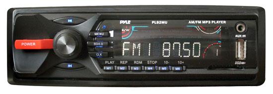 Pyle PL92MU Radio / digital player - Full-DIN - in-dash - 60 Watts x 4