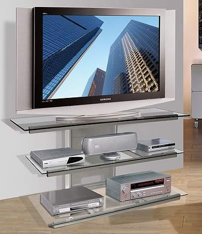 Bell'O Flat Panel Audio/Video System for up to 50", Model PVS4218T (Metallic Silver)