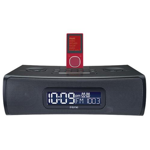 iHome ZN9B Clock Radio & Audio System for Zune