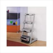 Bello AT-423T Audio Rack with 4 Shelves in Silver Finish