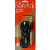 Hosa Technology Midi to Midi (STD) Cable - 5 ft - Black