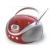 Coby CX-CD241 Portable CD Player with AM/FM Stereo Tuner CXCD241RD (Red)